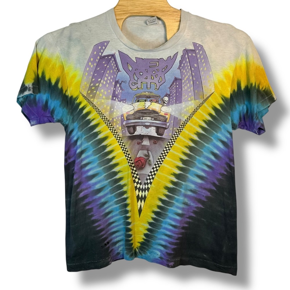 Grateful Dead Vintage Tie Dye Tour Tee XL 1990 Brockum Single‎ Stitch USA